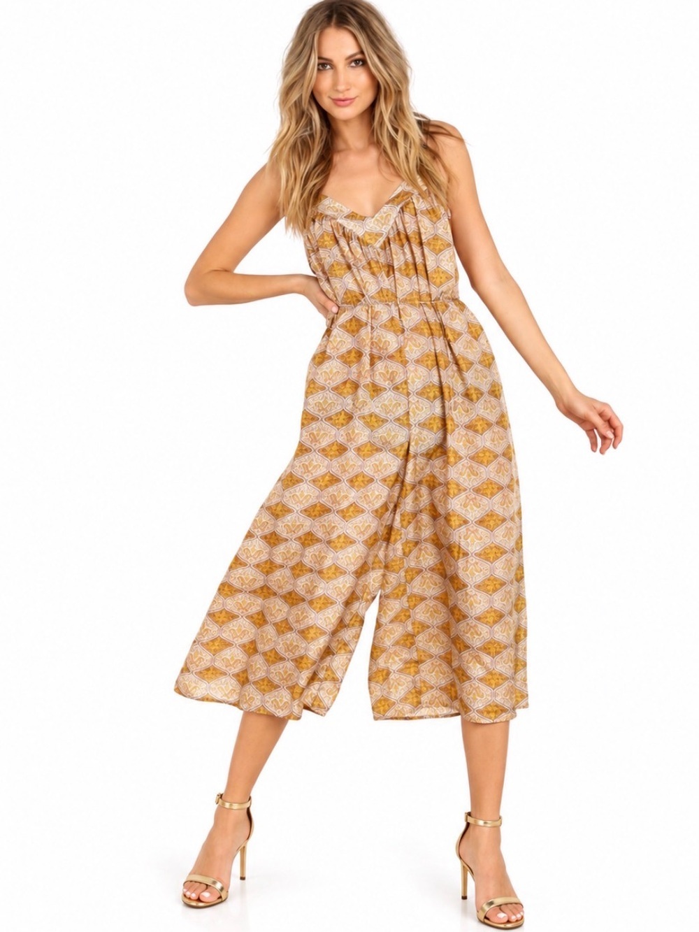 Zimmermann Belle Silk Jumpsuit Small